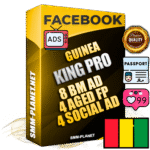 SUPER TRUST KING PRO Guinean Facebook Ad Accounts - 8 BM Ad Accounts + 4 Ad Accounts on King Profile + 4 aged Fan Pages with huge organic reach and active subscribers