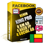 SUPER TRUST KING PRO Beninese Facebook Ad Accounts - 8 BM Ad Accounts + 4 Ad Accounts on King Profile + 4 aged Fan Pages with huge organic reach and active subscribers
