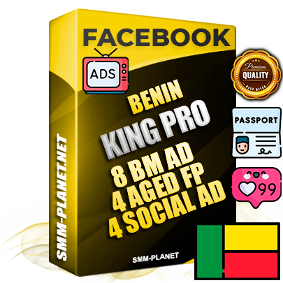 SUPER TRUST KING PRO Beninese Facebook Ad Accounts - 8 BM Ad Accounts + 4 Ad Accounts on King Profile + 4 aged Fan Pages with huge organic reach and active subscribers