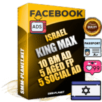 SUPER TRUST KING MAX Israeli Facebook Ad Accounts - 10 BM Ad Accounts + 5 Ad Accounts on King Profile + 5 aged Fan Pages with huge organic reach and active subscribers