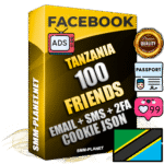 Elite Tanzanian PREMIUM Handcrafted Facebook Accounts - 100 Authentic Live Friends with High Trust for Ads