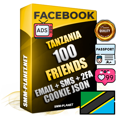 Elite Tanzanian PREMIUM Handcrafted Facebook Accounts - 100 Authentic Live Friends with High Trust for Ads
